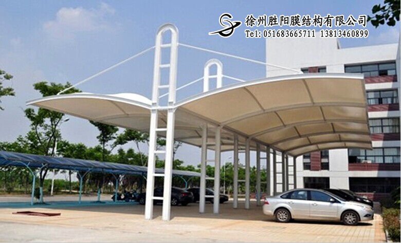 膜結構停車棚014